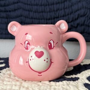 Pink Care Bear Face Mug